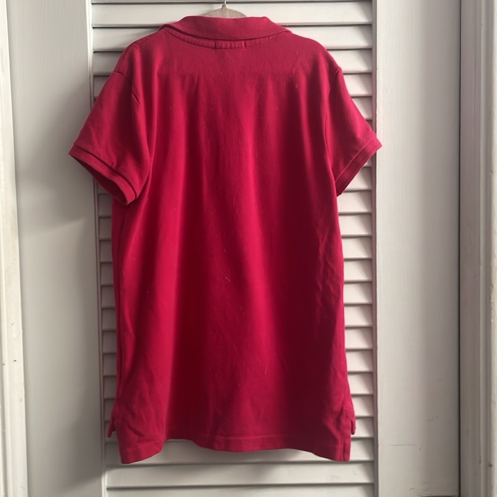 Polo Ralph Lauren Girls Bright Pink Polo Size M/7. Like New! - Picture 4 of 4